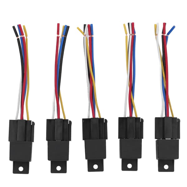 5-polet bilrelæ 12V 40A ABS-skal stabil forbindelse