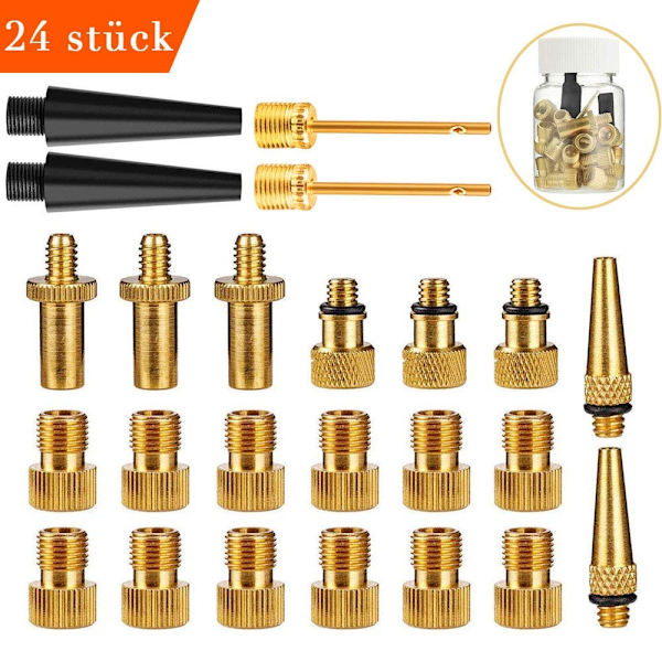 cykel ventil adapter cykel ventil stack ventil adapter 24 piece set