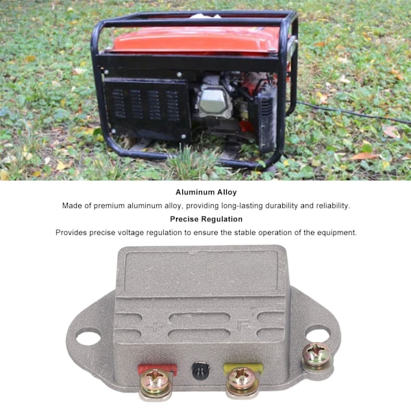 JFT249F 12V Automatisk Spenningsregulator for Generatorer - Aluminiumlegering AVR Lader