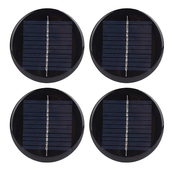 Bærbart 6V 80MM rundt solcellepanel