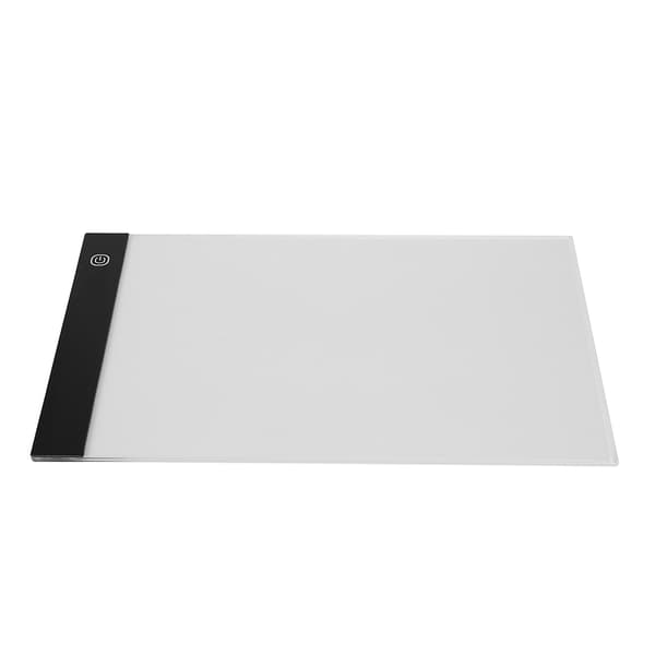 Bærbart LED whiteboard med sort ramme A4 størrelse vandtæt trinløs dæmpning