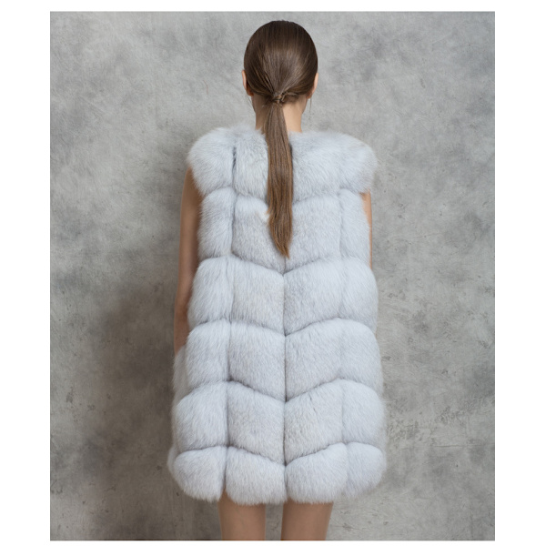 LadieWinteVesFuJackeFauFuJackeAutumBlazer Lighgrey M