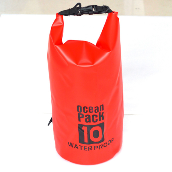 Flytande vattentät torrpåse red 3L single shoulder strap