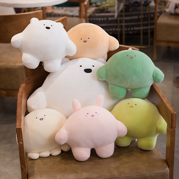 Söt klibbig risdumpling plyschleksaksdocka polar bear 23cm