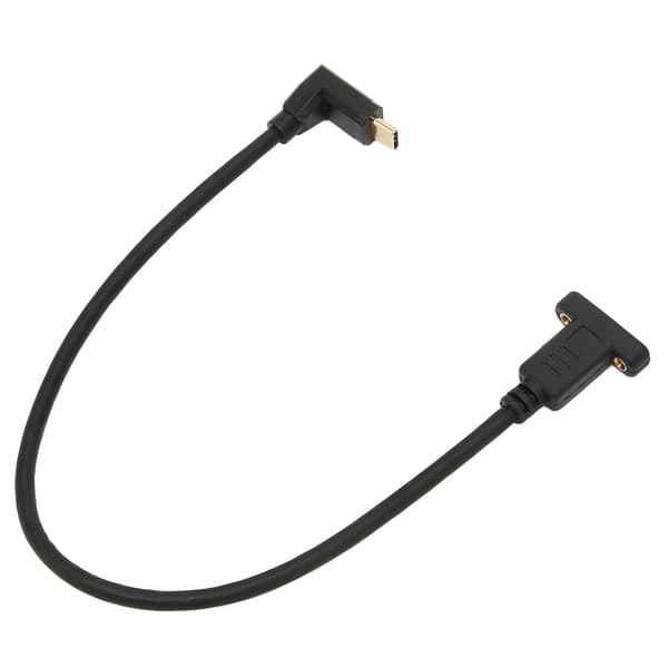 USB 3.1 Typ C Hane till Hona Förlängningskabel Panelmontering Skruvhål