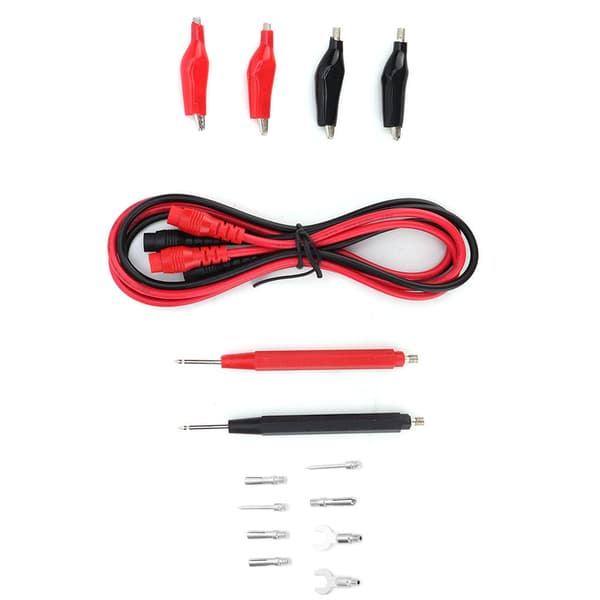 6 i 1 Multifunktionelt Digitalt Multimeter Testledning Probe Wire Pen Kabel Alligator Clip Sæt