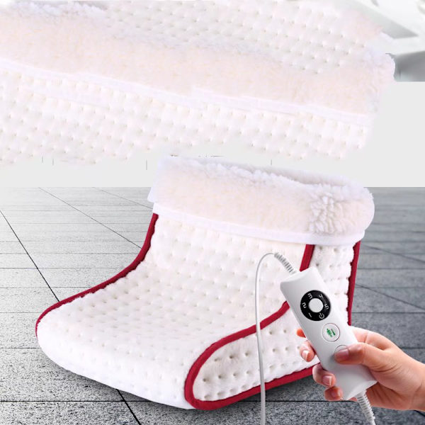 Fotvärmare Plug-in Elektrisk fotvärmare Pad Fotvärmare Off-white