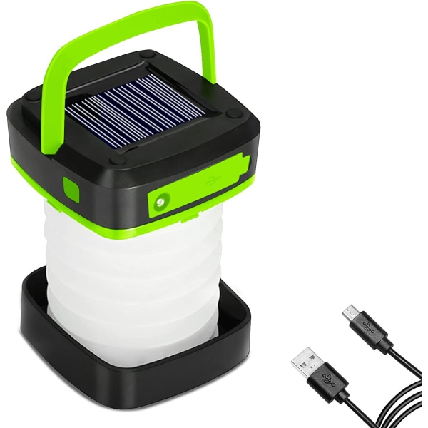 Aluvee Solar Lantern, hopfällbar LED Camping Lantern Green