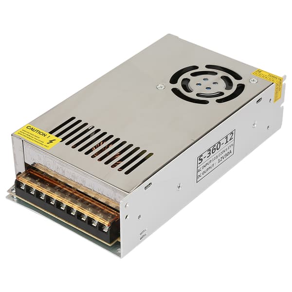 12V 30A DC LED Switching Strømforsyning Driver Adapter Industrielt Utstyr
