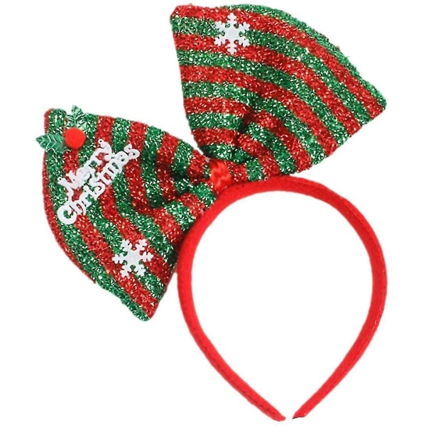 Hårbåge Xmas Hårtillbehör Huvudbonader Färgglad rosett jul