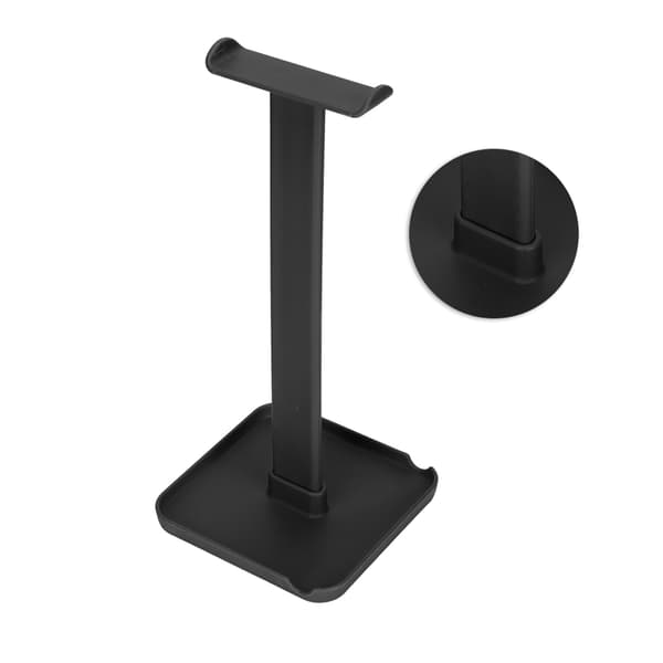 Multifunktionel Pladsbesparende Robust Holdbar Stabil Lyse Farver Hovedtelefonholder Sort
