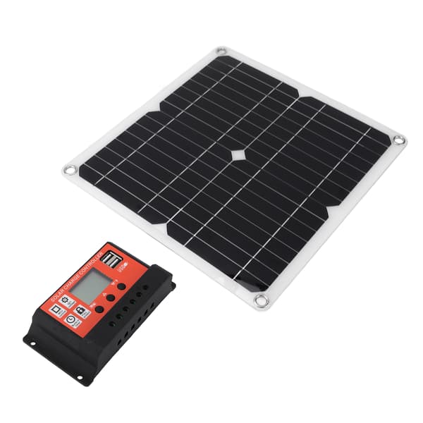 15W solpanel dobbelt USB DC-udgang 100A controller batterioplader til bil båd orange