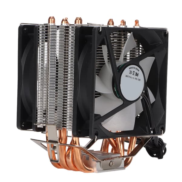 RGB Direkte Kontakt Støjsvag Dobbelt Ventilator CPU Køler til Computer Køling