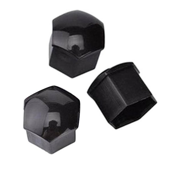 20st svart bil styling hjulmutter skydd auto nav skruv bult cover 21mm