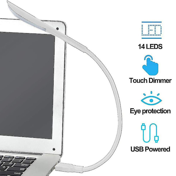 Touch-dimbar bärbar led-tangentbord Flexibel lampa miniljus