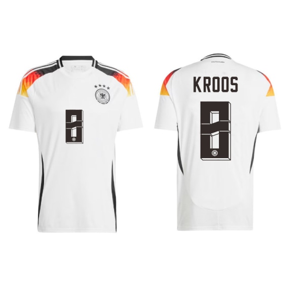2024 Nya EM-tröjan Tyskland Hemma och Borta Nr 8 Herrfotbollströja M