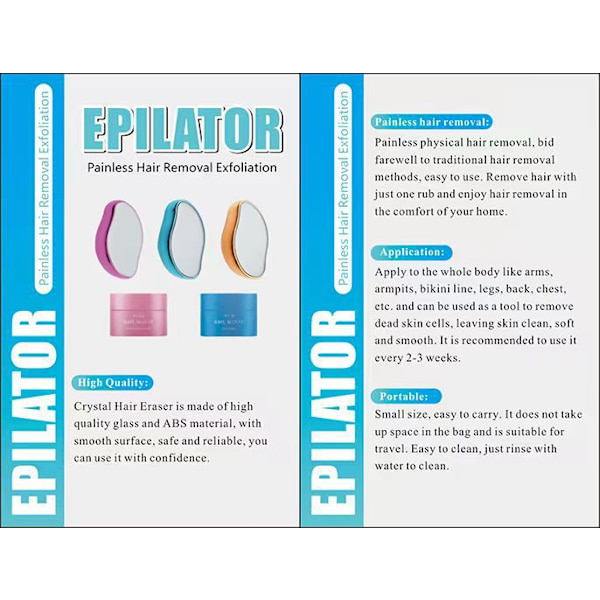 Ergonomisk design glas Grooming Kit