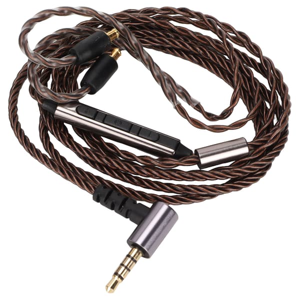 Oppgrader hodetelefoner med 3,5 mm A2DC erstatningskabel med mikrofon og ledningskontroll for CKS1100 E40 E50 E70 LS200