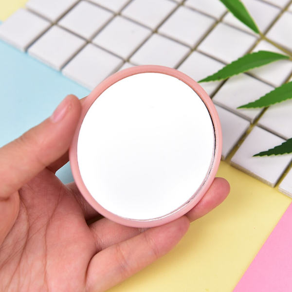 Ensidig Mini Makeup Mirror Sminkspegel Färg Slumpmässig Dia7cm
