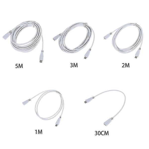 5A 20V USB Type-C jatkojohto (naaras-uros) 1m