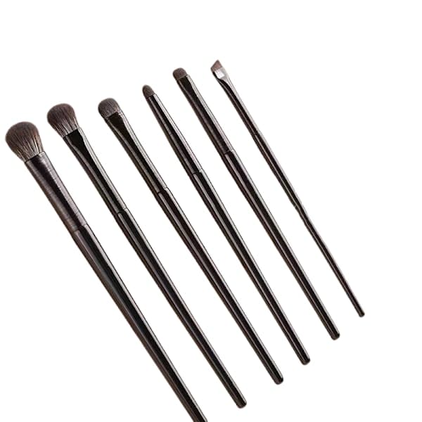 【DENGTU】Makeup Brushes & Eyeshadow Pens - 6-piece set Black