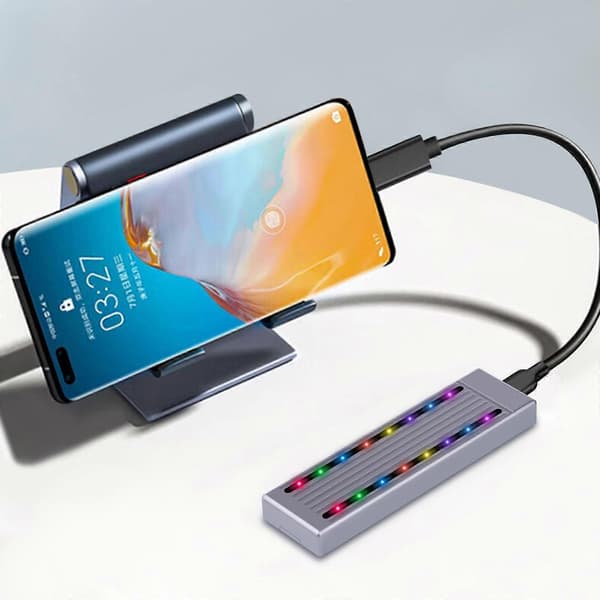 USB 3.2 Gen2 SSD Externt Hölje Box NVME PCIE MKey Hårddiskfodral för 2230 2242 2260 2280 4