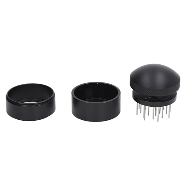 Rostfri kaffnålsfördelare i rostfritt stål med bas för kaféer och hemmabruk (58 mm)