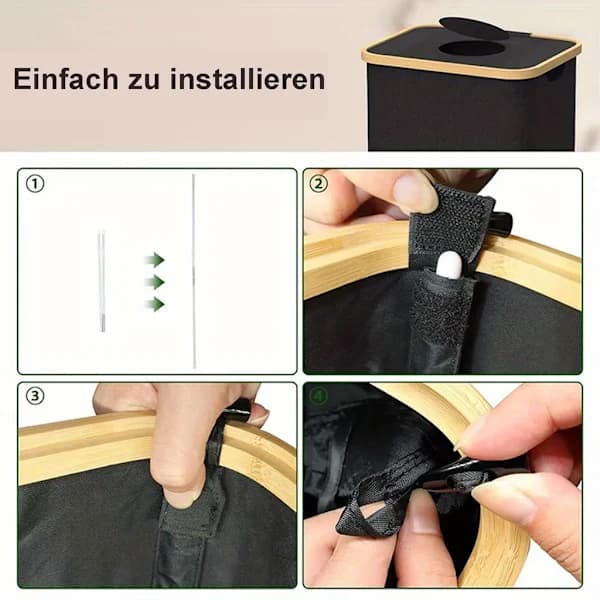 /EA/Samlingsbehållare för pantflaskor | Flaskförvaring med hål för kök, förvaringsfack, flaskpåse, (svart)[dt]