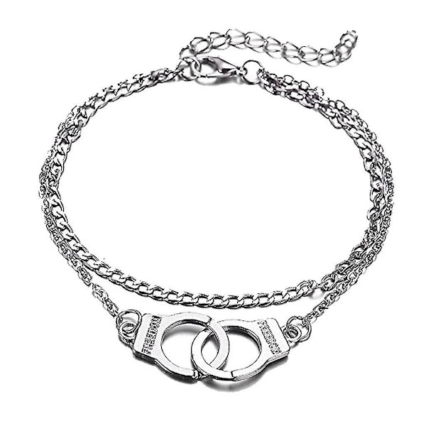 Guld Silver Handbojor Anklet Par Beach Anklet silver