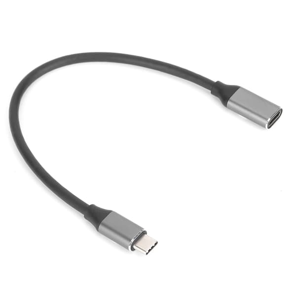 4K HD USB C Forlængerkabel 0,25m Han til Hun 3A 60W PD Support