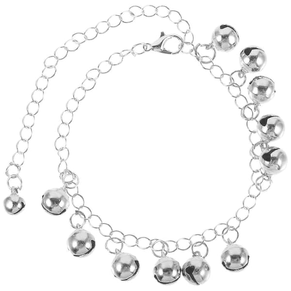 Jingle-rannekoru hopeoitu rannekoru koristeluun 3 kpl:n pakkaus Silver