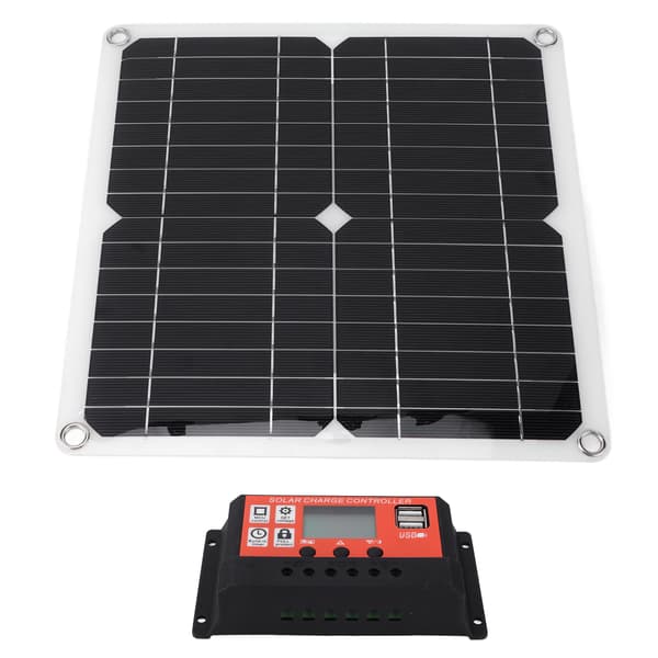 15W solpanel dobbelt USB DC-udgang 100A controller batterioplader til bil båd orange