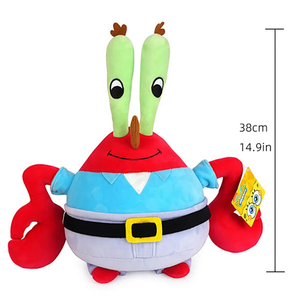 38 cm trasdocka, plysch trasdocka kudde, trasdocka röd, krabba Stil A