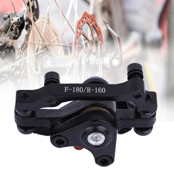 Mekanisk skivebremse til cykel, for og bag, BB8(F180R160)—dt
