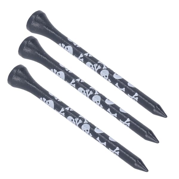 Bambu Puiset Golf-tiit 30 kpl 8cm Painettu Pääkallo Design Golf Tarvikkeet
