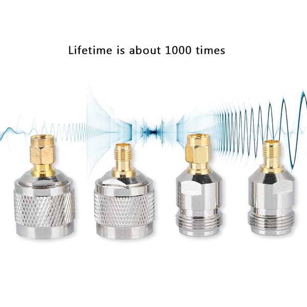 SMA Han til N Hun Adapter RF Koaksialstik 4-pak