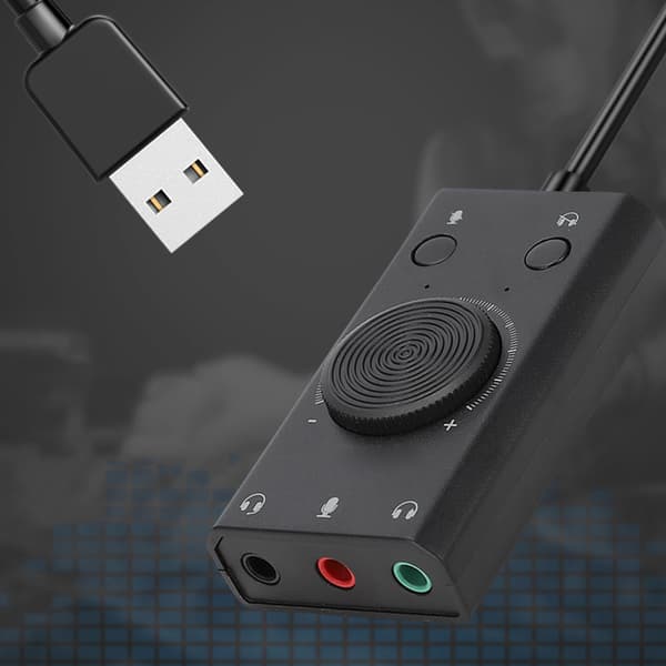 ORICO SC2 USB Multifunktionellt Ljudkort för Stationär Dator Laptop