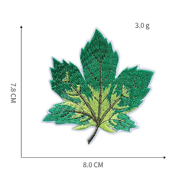 9 Maple Leaf Broderi Tyg Kläder Byxor Cartoon Patches