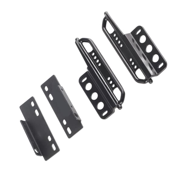 1 sæt RC sidepedal jern slidstærk stærk bæreevne RC sidestyrplade til aksial SCX24 sort