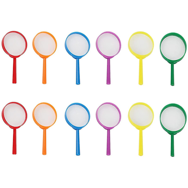 12 stycken plastförstoringsglas 6 PCS