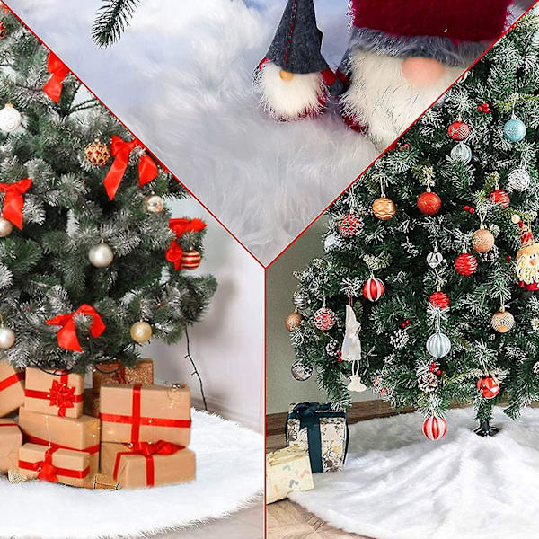 Julgranskjolar, fuskpäls Vita trädkjolar