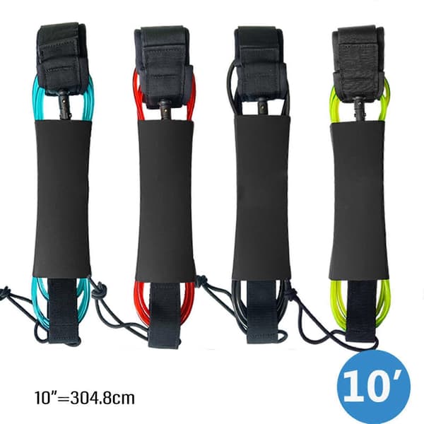 Stativ Padlebrett Leash Surfbrett Leash Erstatning SUP Leash Benstropp for Shortboard, Longboards fluorescerende grønn[dt]