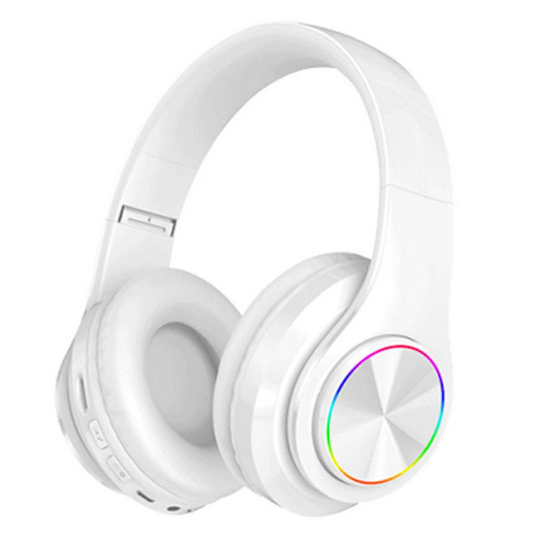 Over Ear Bluetooth trådlösa hörlurar White