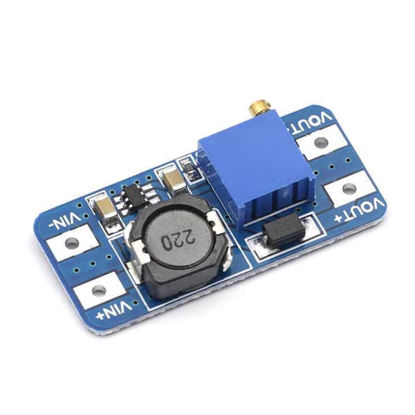 5 stk. Boost-modul justerbart step-up-kort 2A 2-24V til 5V 9V 12-28V elektronisk komponent