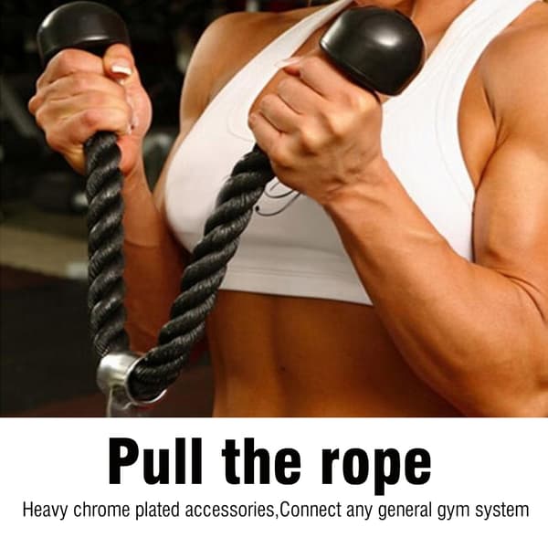 Muskelspänningsrep för biceps, triceps, gymträning, push-pull-press, kabeltillbehör