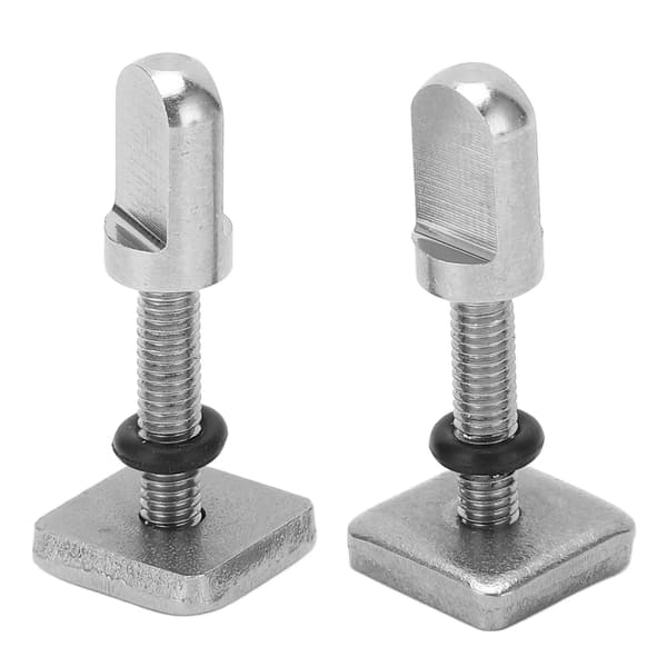 2 stk rustfritt stål flensskive Plug in håndstramming for surfebrett Longboard M4