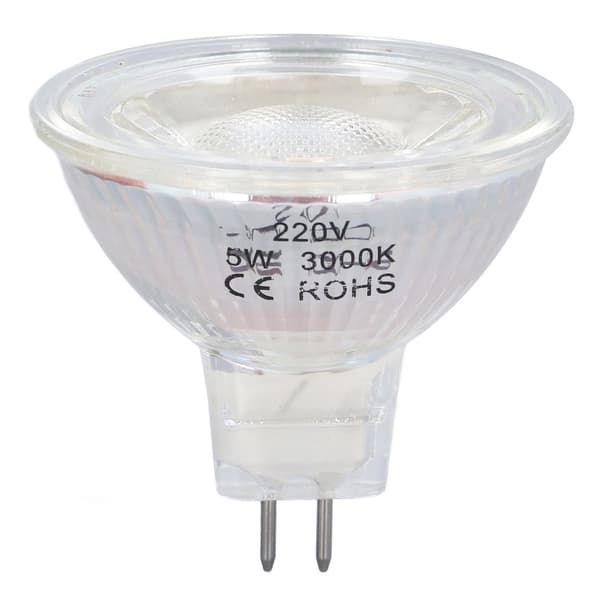 5W COB LED MR16 Dimbar Spot Light Bulb 220V Varmvit 3000K för Sovrum Vardagsrum