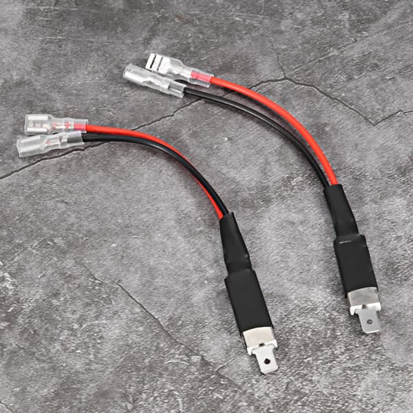 2 stk H1 LED Single Conversion ledningskontakt Kabelholder Adapter for LED-frontlyspærer