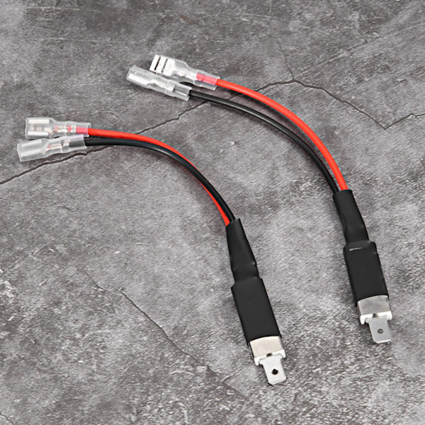 2 stk. H1 LED Single Conversion ledningskontakt Kabelholder Adapter til LED-forlygter