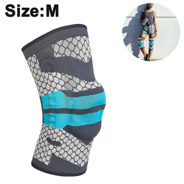 Sport Knäskydd Silikon Leggings Fitness Skyddsutrustning M
